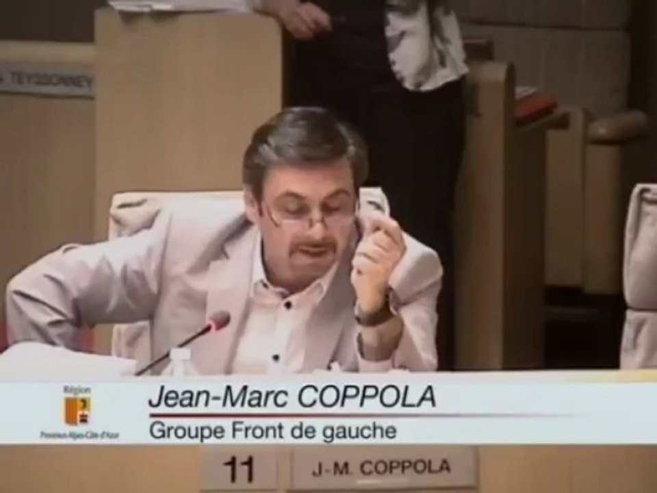 CR PACA du 28 06 2013 Jean Marie COPOLLA - Vœu pour le maintien des subventions de la DRAC PACA aux options artistiques facultatives théâtre, danse et cinéma