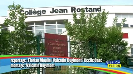 Une route toute neuve au collège Jean Rostand du Cateau