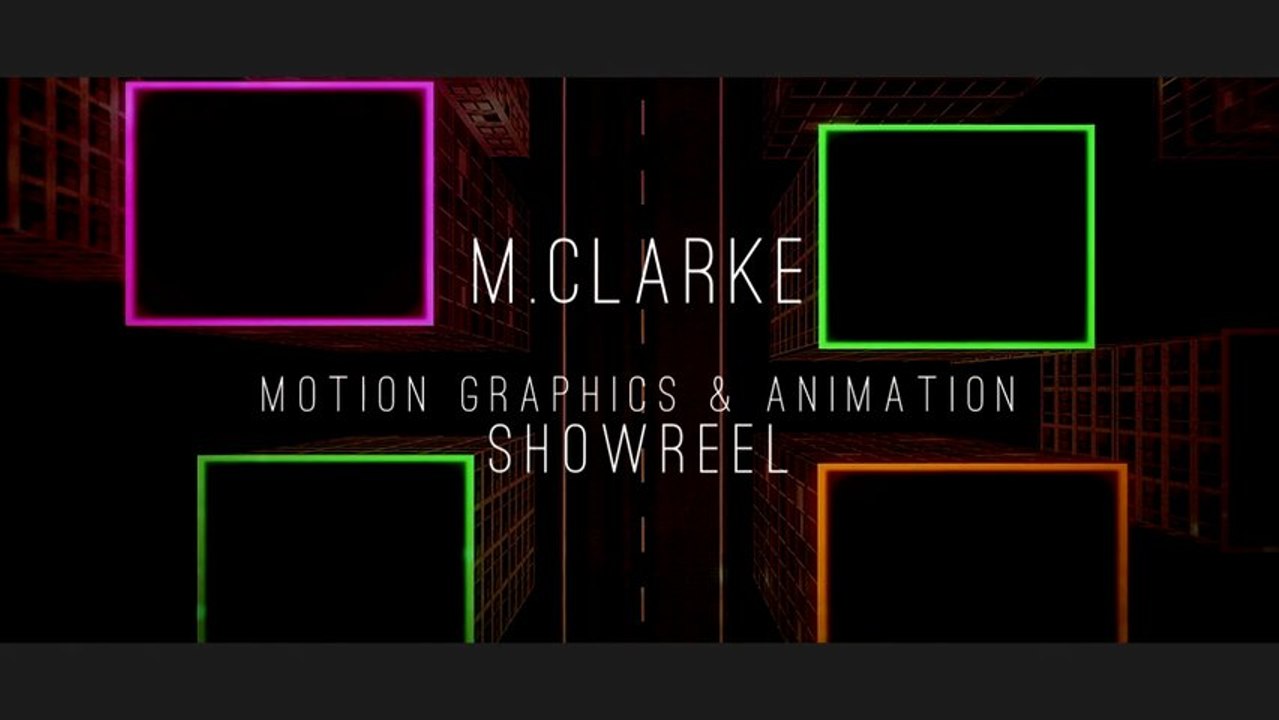 mclarke motion design showreel