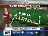 Danielle Banks Hot Red Dress