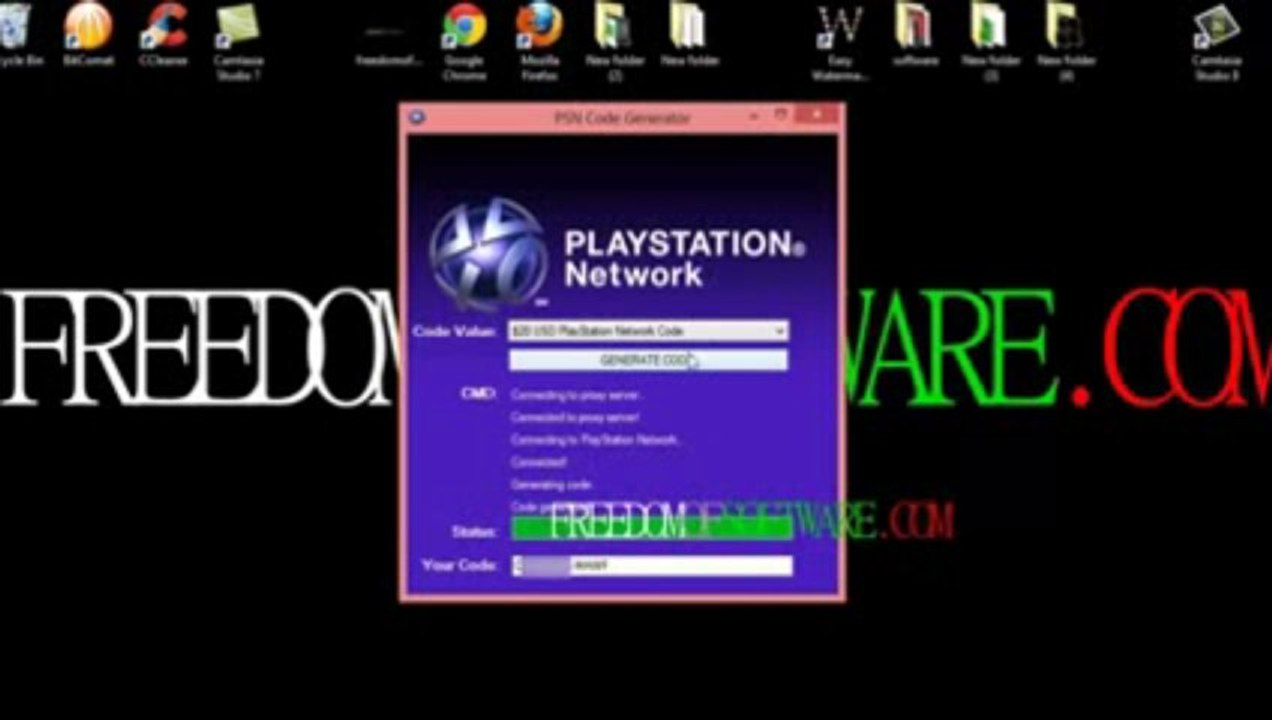 PSN Code Generator # Générateur # Download July - Août 2013 Update