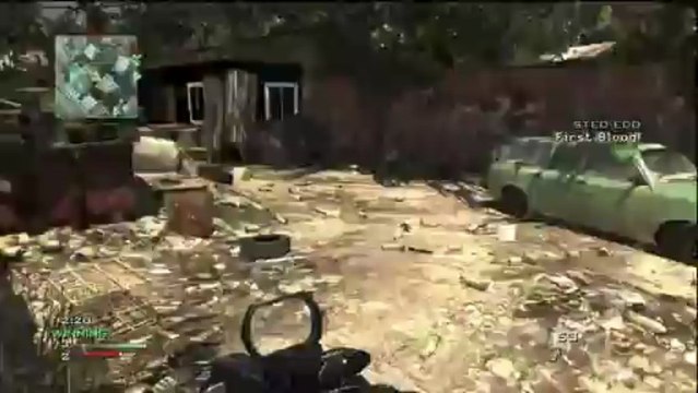 MW3 Village Spawn Throwing Knife Across Map SND