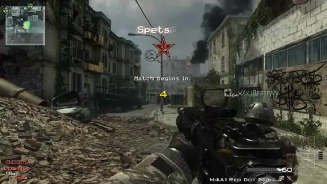 MW3 Fallen Spawn Throwing Knife Across Map SND Offending & Defending
