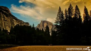 Yosemite and Half Dome Sunset Time Lapse - HD