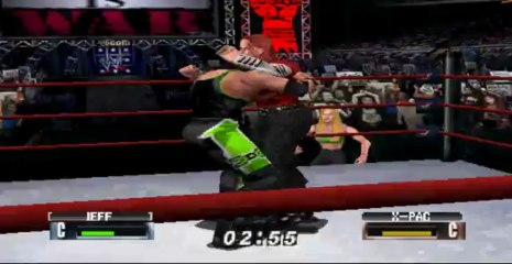 wwf no mercy n64  - x pac vs jeff hardy