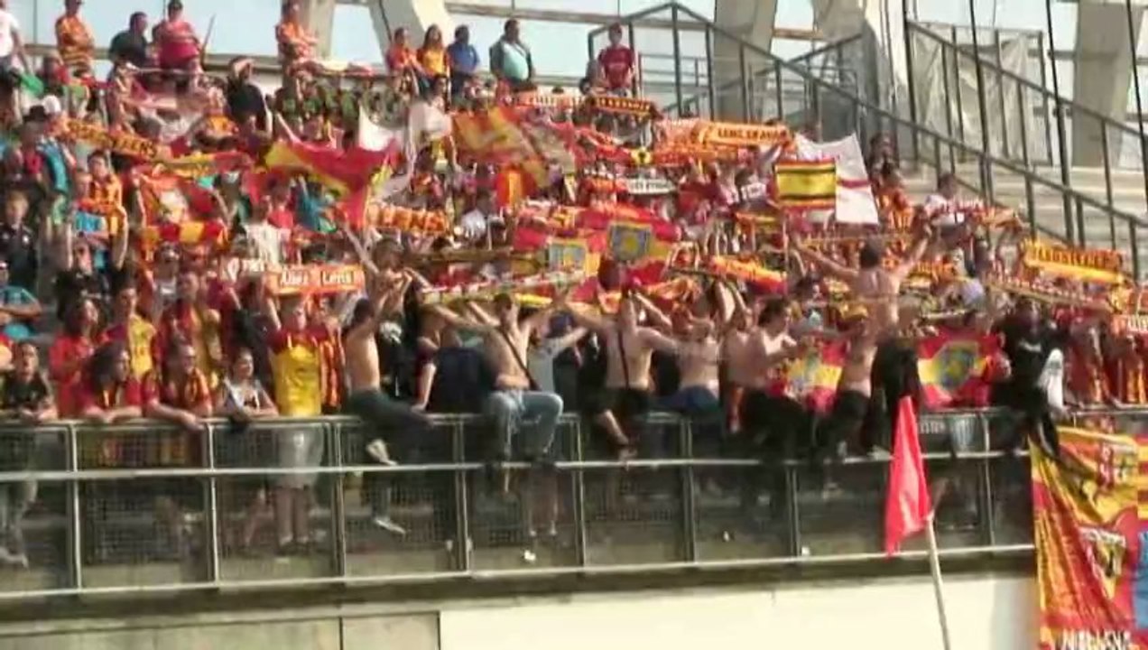 L'ambiance du parcage lors de Amiens-Lens
