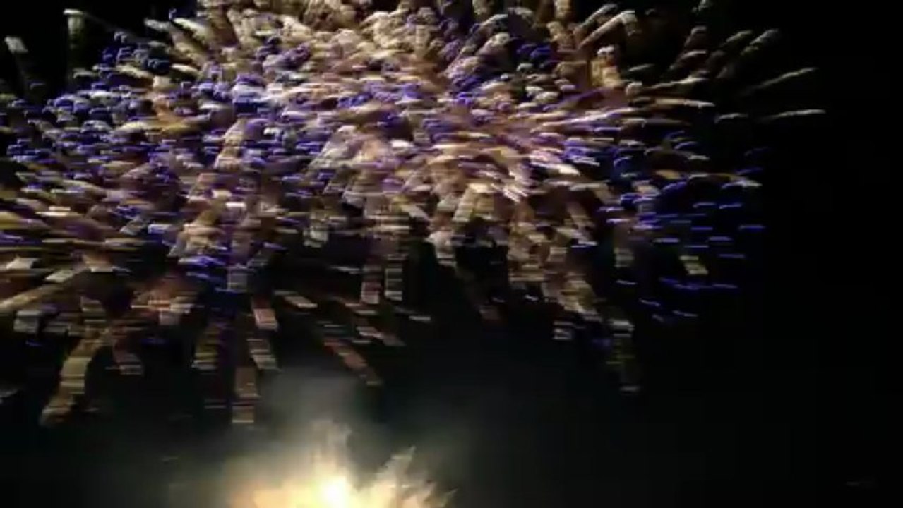 Feu artifice Bertrange 12 07 2013