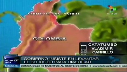 Campesinos del Catatumbo consultarán en asamblea levantar bloqueo
