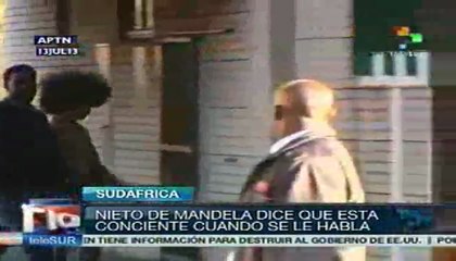 Nieto de Mandela asegura que su abuelo está consciente