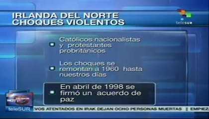 Se enfrentan manifestantes irlandeses durante celebración de desfile