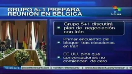 G5+1 se reunirá en Bélgica para tratar programa pacífico nuclear iraní