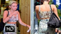 Miley Cyrus Bares Midriff In Money Dress