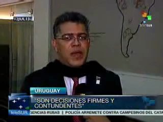 Canciller venezolano apoya decisión del Mercosur