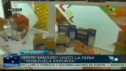 Pdte. Maduro y pares del Mercosur visitaron Feria "Venezuela Exporta"