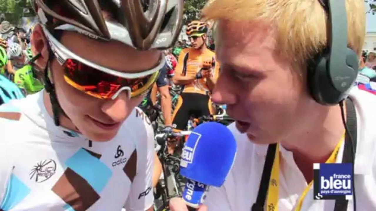Tour de France 2013 - Romain Bardet en piste po...
