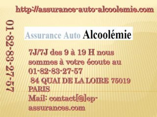 assurance auto alcoolémie