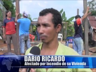 Familia que perdió su vivienda a raíz del incendio, hoy inicio con la construcción de una nueva casa gracias a la colaboración de la gestora social del municipio