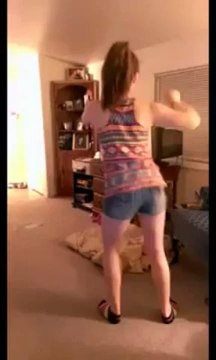 White Girl Dancing to Sage The Gemini - Gas Pedal