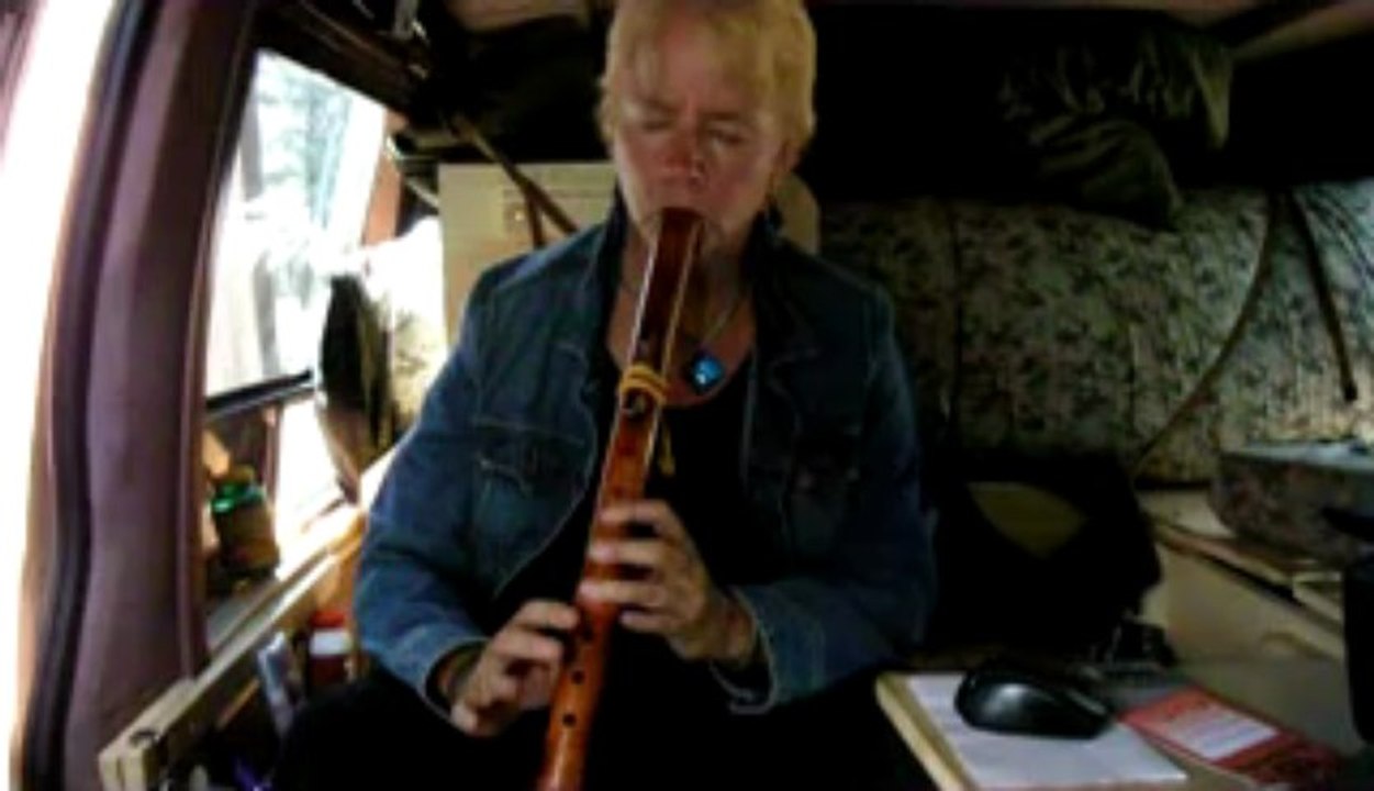 S.S. La'Je plays wood flute