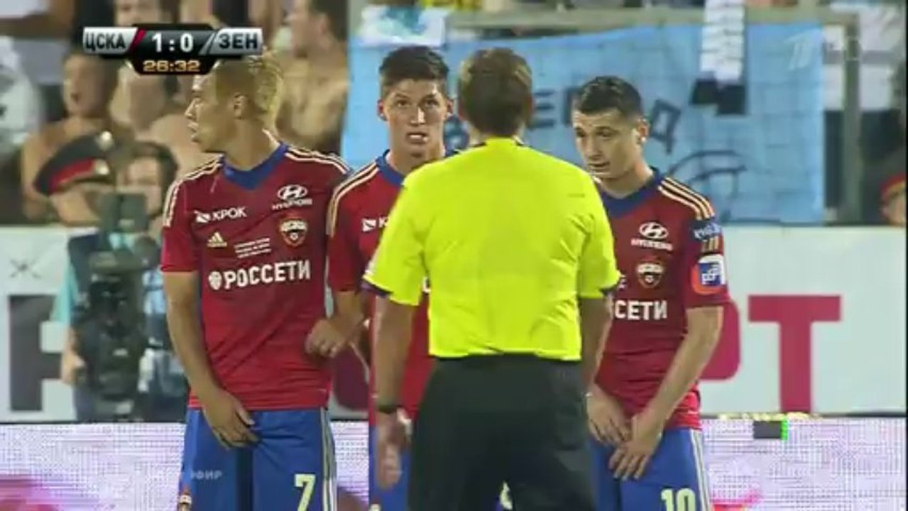 ЦСКА-Зенит Суперкубок 2013 1 тайм