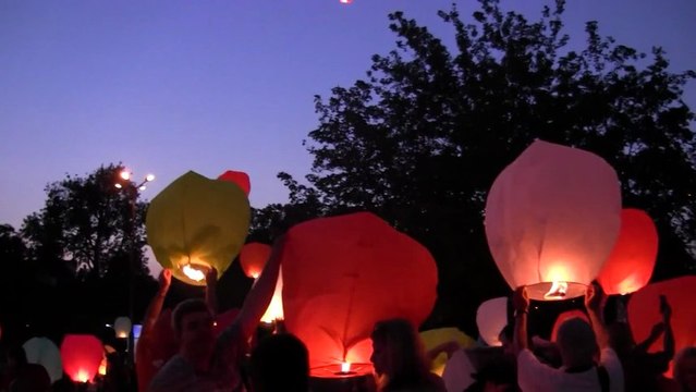 29-ти ден от протестите - пускане на балони