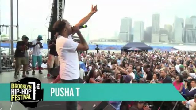 Pusha T Raps 'I Don't Like' b/w Grindin' at the Brooklyn Hip-Hop Festival 2013