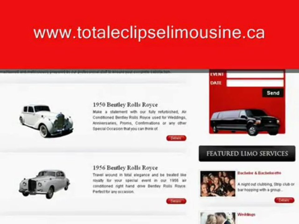 brampton mississauga  limo company ontario - totaleclipselimousi