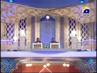 Aghaz e Sehar Part 1 in Amaan Ramazan with Aamir Liaquat 4th sehri 1434h 14-7-2013