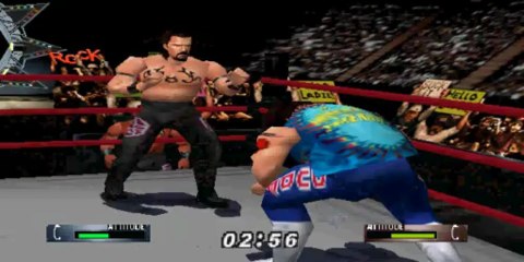 wwf wrestlemania 2000 n64 - dude love vs bradshaw