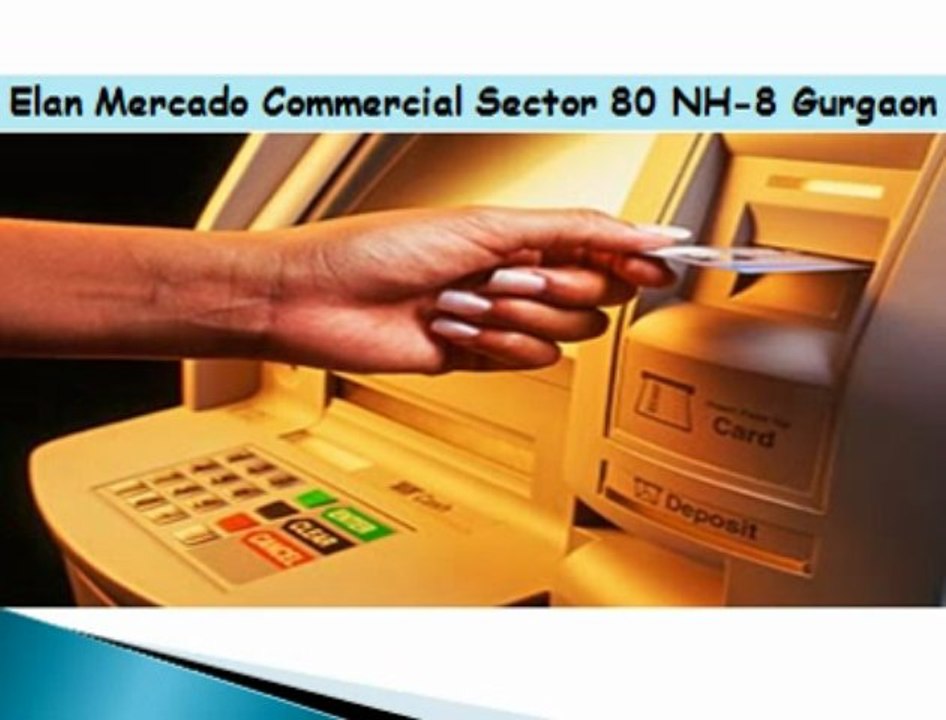 ATM Available at 40 lac in Elan Mercado commercial+retial sector 80 NH 8