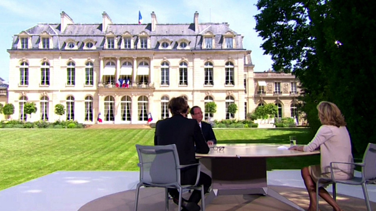 Entretien télévisé du président de la République pour TF1 et France 2