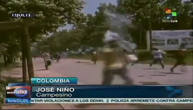 Policía colombiana reprime nuevamente a campesinos del Catatumbo