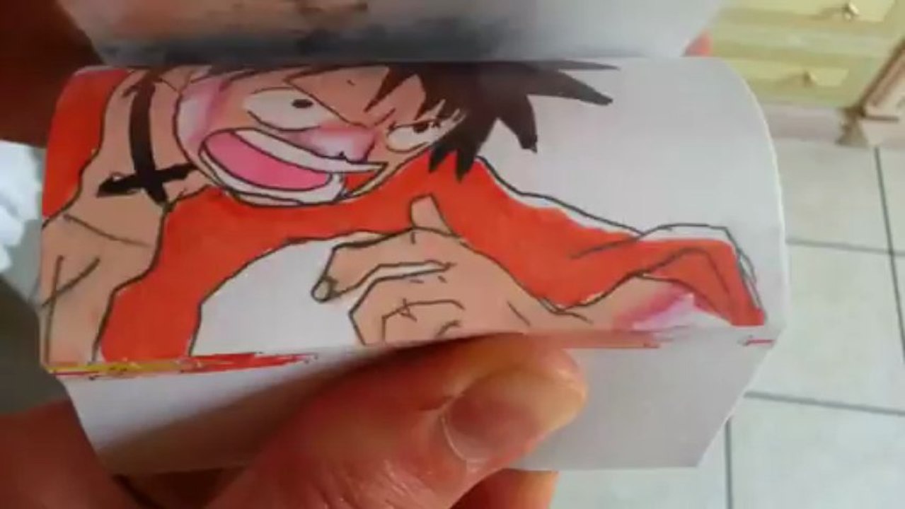 Flipbook Animation Naruto : Gaara vs Luffy