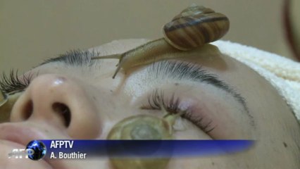 Live snails crawl on faces in new beauty treatment