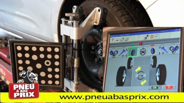pneus pas chers - Contrôle du parallélisme compris dans le prix chez Pneu à Bas Prix