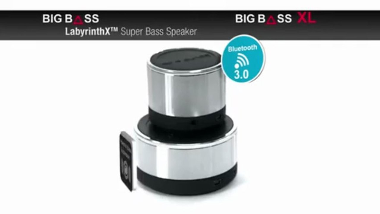 SOUND2GO BigBass 2.0 und BigBass XL mini speaker aus Alumini