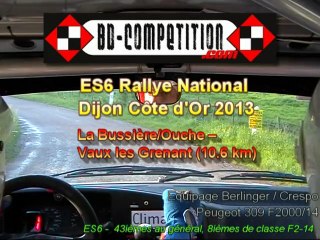 Rallye Dijon cote d'Or 2013 - ES6