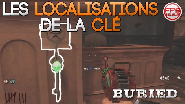 ►TUTO Buried◄ Toutes les localisations de la clé qui libère le géant ★ Black Ops 2 DLC Vengeance