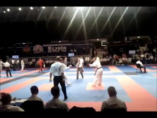 KARATE: JACKY DETAILLE (FRA) Vs GLINA KRZYSZTOF (POL) WUKF WORLD CHAMPIONSHIPS 2013