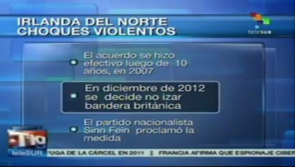 Se enfrentan manifestantes irlandeses durante celebración de desfile