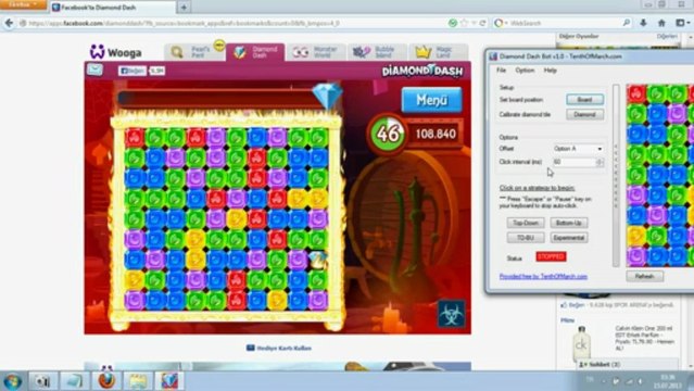 dıamondash megabot hılesı ve sure durdurma hılesı