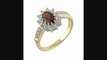 9ct Gold Garnet And Cubic Zirconia Cluster Ring Review