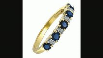 9ct Yellow Gold Rhodium Plated Sapphire And Diamond Ring Review