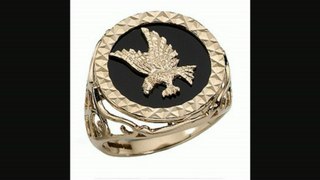 Men&aposs 9ct Gold Onyx Eagle Ring Review