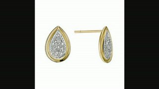 9ct Yellow Gold Diamond Teardrop Earrings Review