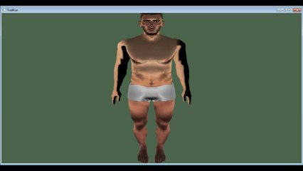 Man gets transformed into woman - render