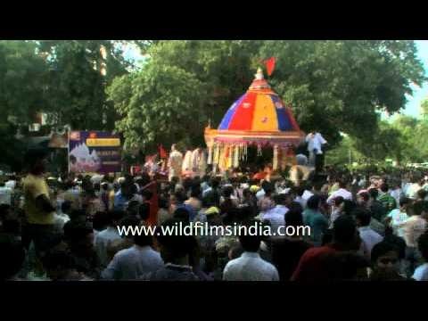 Large crowd of devotees gathered for Rath Yatra- Delhi