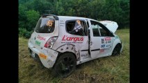 Crash Rallye du Rouergue 2013 - Twingo R2 Evo - Sentis