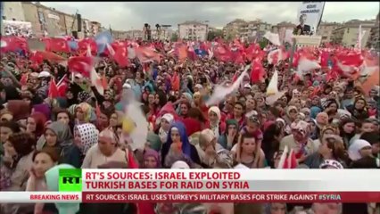 Israeli strike on Syria was carried out from Turkish base
