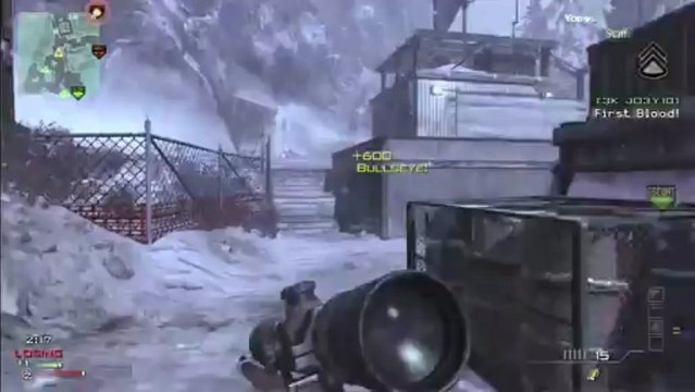 MW3 Outpost Spawn Throwing Knife Across Map SND Offending